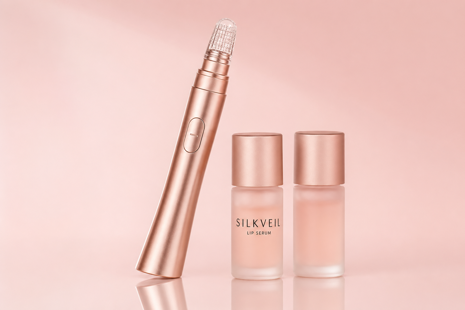 SilkVeil Lip Infusion Studio Kit device and serum ampoules